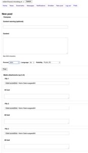 Screenshot des Artikel Editors - näheres im Blogartikel